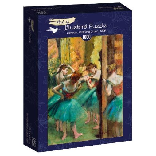 Puzzle Bluebird Bailarinas, Rosa y Verde de 1000 Piezas