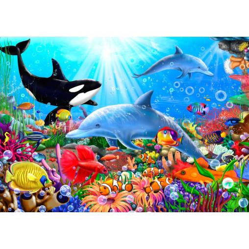 Puzzle Bluebird Brillante Mundo Submarino de 1500 Piezas