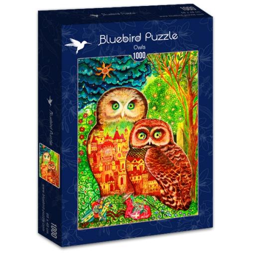 Puzzle Bluebird Búhos de 1000 Piezas