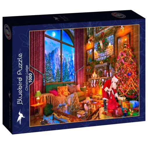 Puzzle Bluebird Cabaña de Navidad de 1000 Piezas