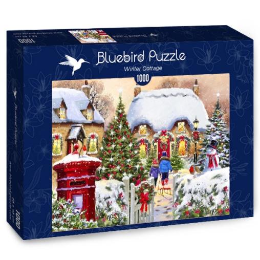 Puzzle Bluebird Cabaña de Invierno de 1000 Piezas