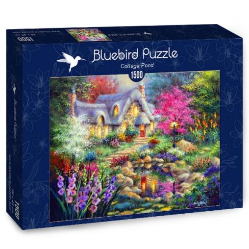 Puzzle Bluebird Cabaña del Estanque de 1500 Piezas