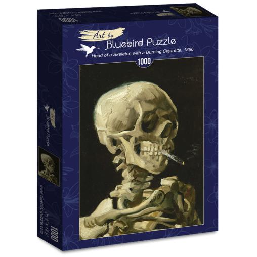 Puzzle Bluebird Cráneo con Cigarro Encendido de 1000 Piezas