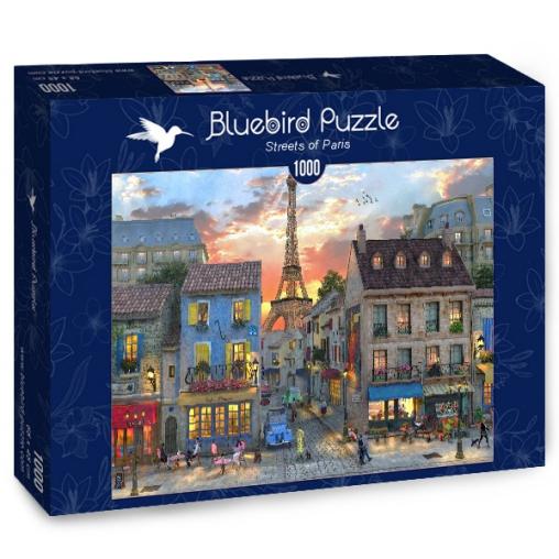 Puzzle Bluebird Calles de París de 1000 Piezas