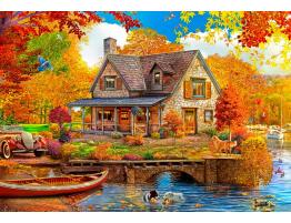 Puzzle Bluebird Casa del Lago de 1000 Piezas