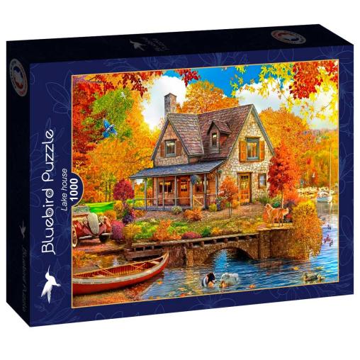 Puzzle Bluebird Casa del Lago de 1000 Piezas