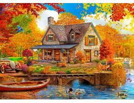 Puzzle Bluebird Casa del Lago de 500 Piezas