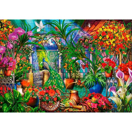 Puzzle Bluebird Invernadero Tropical de 1000 Piezas