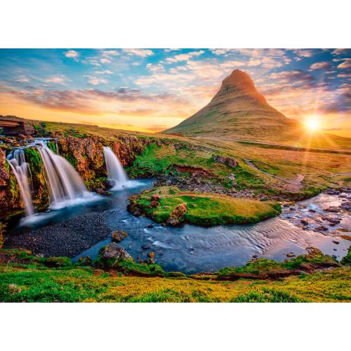 Puzzle Bluebird Cascada Kirkjufellsfoss de 2000 Piezas