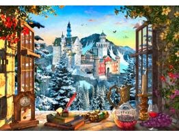 Puzzle Bluebird Castillo de Montaña de 1000 Piezas