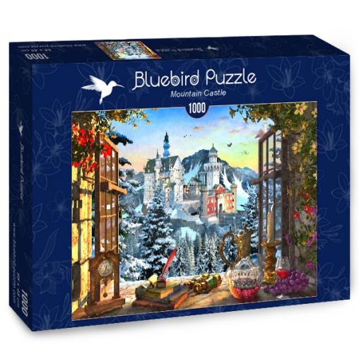 Puzzle Bluebird Castillo de Montaña de 1000 Piezas