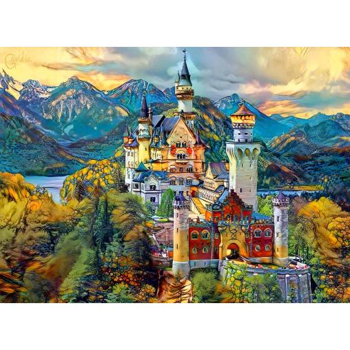 Puzzle Bluebird Castillo de Neuschwanstein de 6000 Piezas