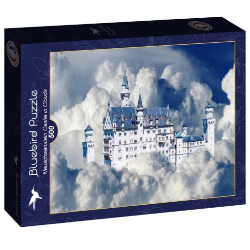 Puzzle Bluebird Castillo Neuschwanstein entre Nubes 500 Pzs