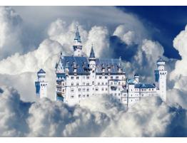 Puzzle Bluebird Castillo Neuschwanstein entre Nubes 500 Pzs