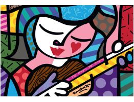 Puzzle Bluebird Chica con Guitarra de 1000 Piezas