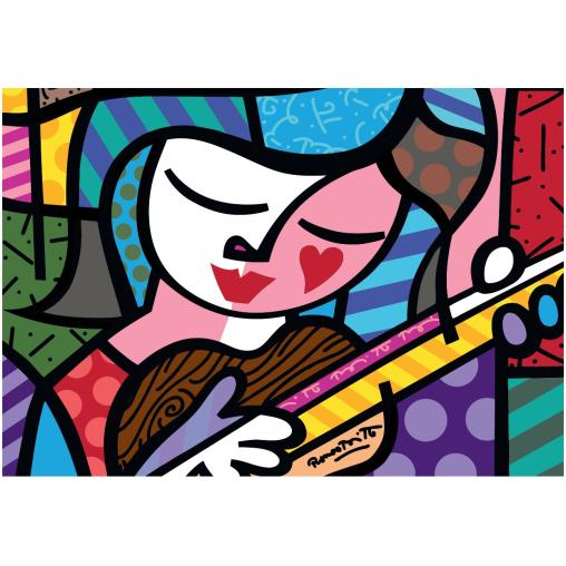 Puzzle Bluebird Chica con Guitarra de 1000 Piezas