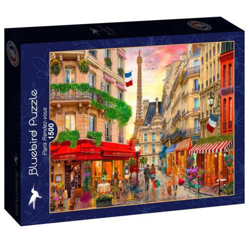 Puzzle Bluebird Cita en París de 1500 Piezas