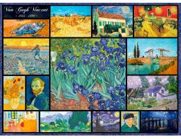 Puzzle Bluebird Collage de Vincent Van Gogh de 4000 Pzs