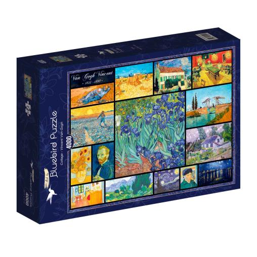 Puzzle Bluebird Collage de Vincent Van Gogh de 4000 Pzs