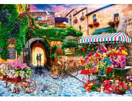 Puzzle Bluebird El Mercado de Flores de 1000 Piezas