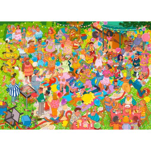 Puzzle Bluebird Fiesta de Jardin de 1500 Piezas