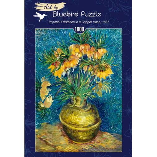 Puzzle Bluebird Fritillarys Imperiales en Jarrón de Cobre 1000P