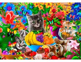 Puzzle Bluebird Gatitos Divertidos de 1000 Piezas