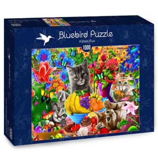 Puzzle Bluebird Gatitos Divertidos de 1000 Piezas