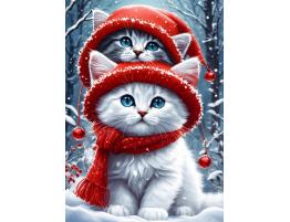 Puzzle Bluebird Gatitos en Invierno XXL de 300 Piezas