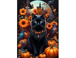 Puzzle Bluebird Gato de Otoño de 500 Piezas