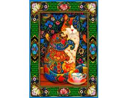 Puzzle Bluebird Gato Pintado de 1500 Piezas