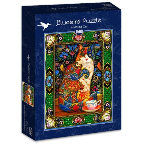 Puzzle Bluebird Gato Pintado de 1500 Piezas