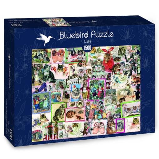 Puzzle Bluebird Gatos de 1500 Piezas