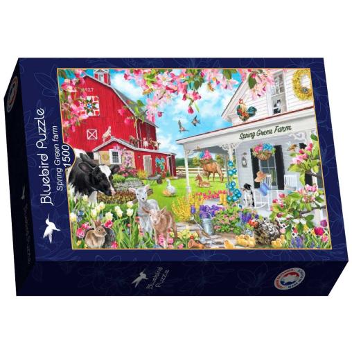 Puzzle Bluebird Granja Spring Green de 1500 Piezas