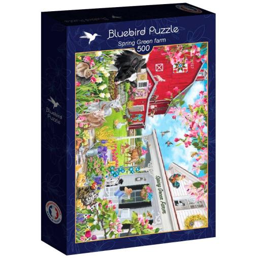 Puzzle Bluebird Granja Spring Green de 500 Piezas