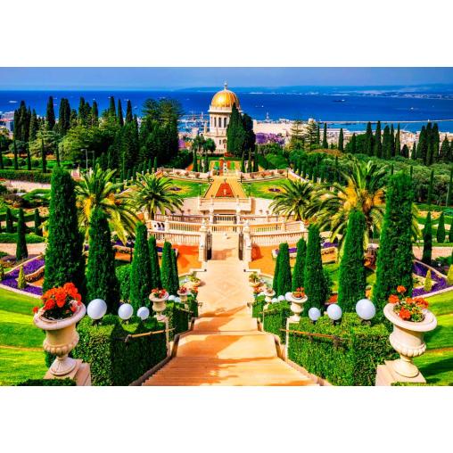 Puzzle Bluebird Jardines Bahai de 1000 Piezas