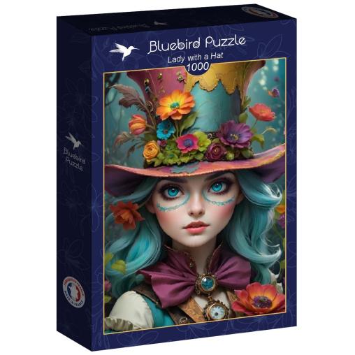 Puzzle Bluebird La Dama del Sombrero de 1000 Piez