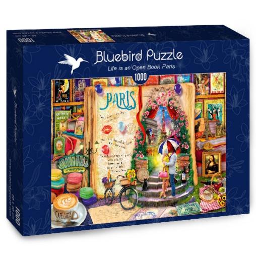 Puzzle Bluebird La Vida es un Libro Abierto en París de 1000 Pz