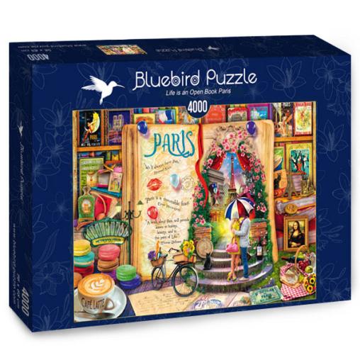 Puzzle Bluebird La Vida es un Libro Abierto en París de 4000 Pz