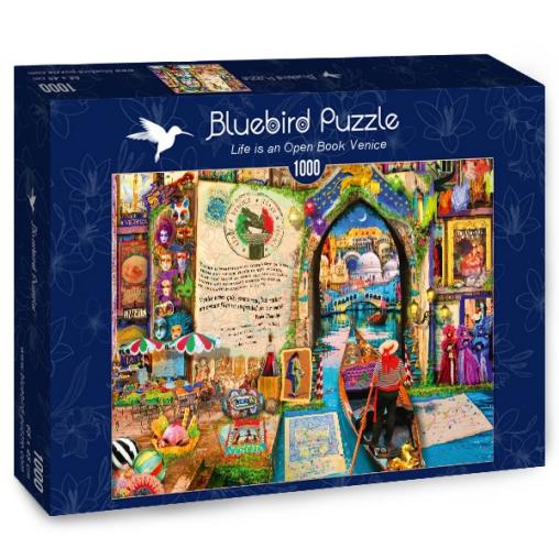 Puzzle Bluebird La Vida es un Libro Abierto en Venecia de 1000