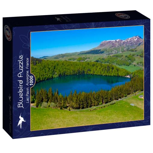 Puzzle Bluebird Lago Pavin en Auvernia de 1000 Piezas