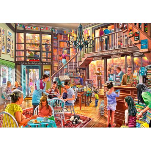 Puzzle Bluebird Librería Salón de Té de 1000 Piezas