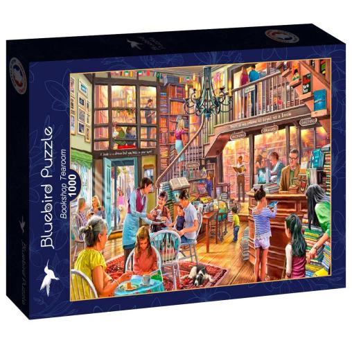 Puzzle Bluebird Librería Salón de Té de 1000 Piezas