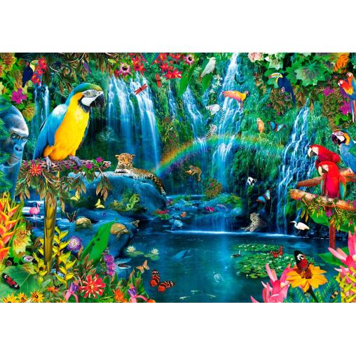 Puzzle Bluebird Loros Tropicales de 1000 Piezas