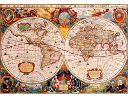 Puzzle Bluebird Mapa del Mundo Antiguo de 1000 Piezas