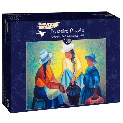 Puzzle Bluebird Mujeres con el Potiche Azul 1000 Piezas