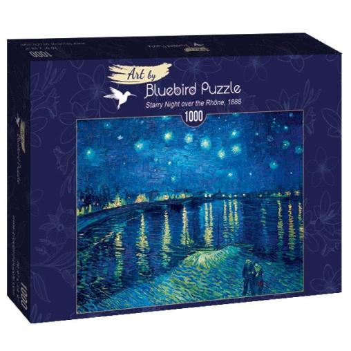 Puzzle Bluebird Noche estrellada sobre el Ródano de 1000 Piezas