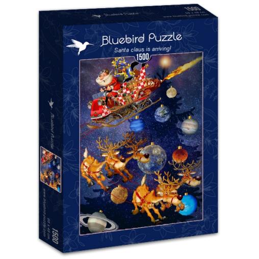 Puzzle Bluebird Papá Noel Está Llegando de 1500 Piezas