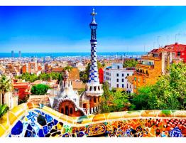 Puzzle Bluebird Parque Güell de Barcelona de 1000 Piezas