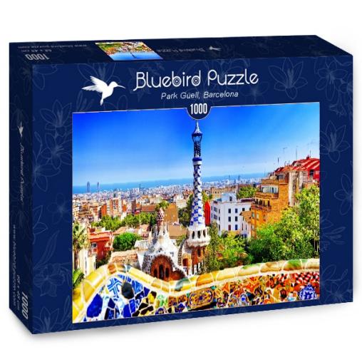 Puzzle Bluebird Parque Güell de Barcelona de 1000 Piezas